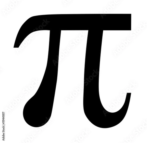 Obraz Pi symbol vector icon.