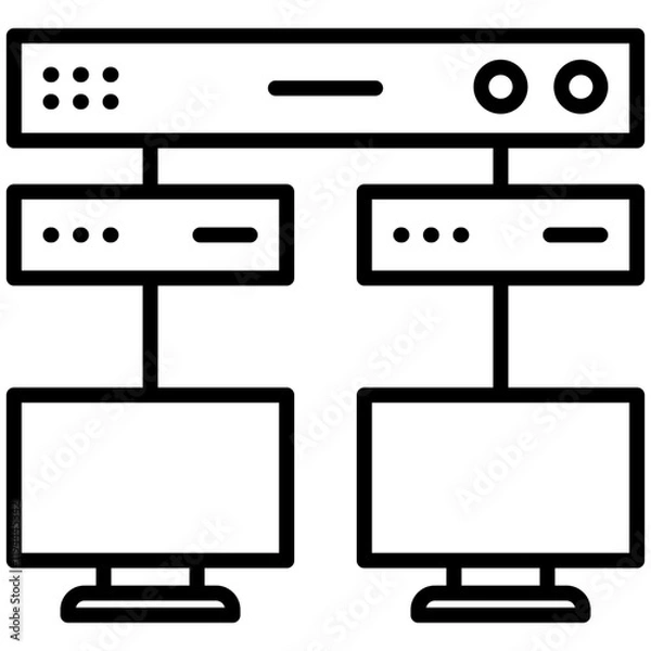 Fototapeta Server Icon