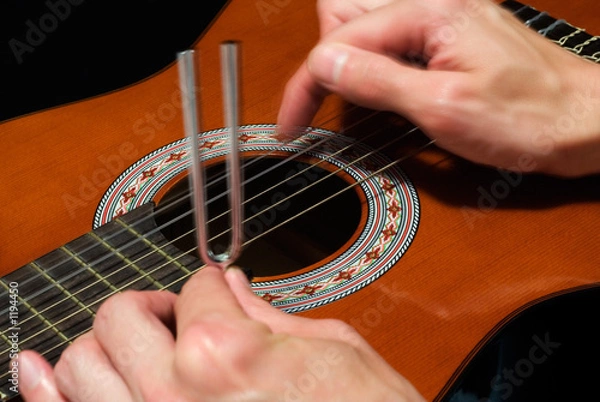 Fototapeta tuning six string guitar