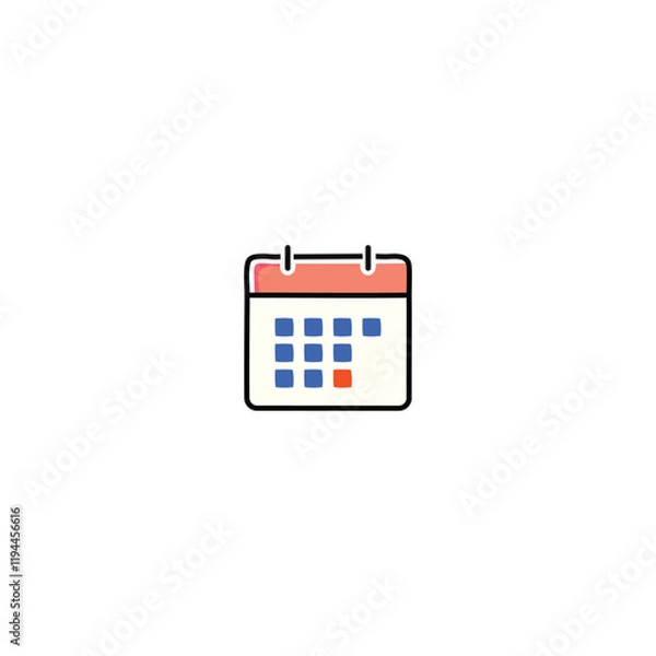 Fototapeta  Modern Vector Calendar Icon for Scheduling