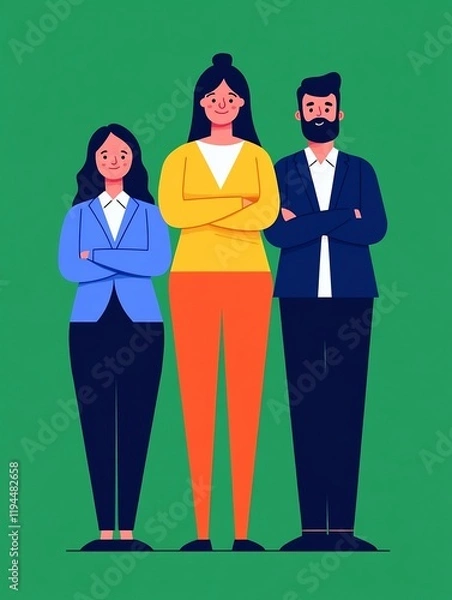 Fototapeta Organized Employee Benefits Overview Graphic with Copy Space for Text