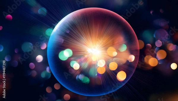 Fototapeta カラフルな光の背景