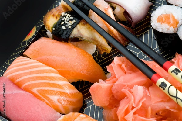 Obraz sushi i rolki
