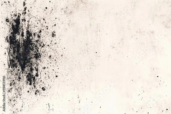 Obraz Abstract grunge background with a grainy texture and ink smudges abstract design splatter.