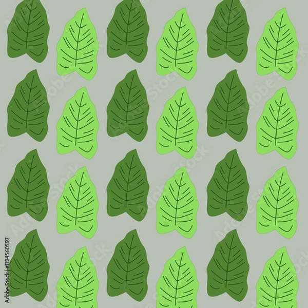 Fototapeta SPRING SUMMER LEAVES DESIGN PATTERN TEXTURE BACKGROUN WALLART VECTOR