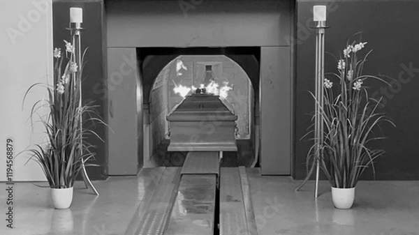 Fototapeta Einäscherung