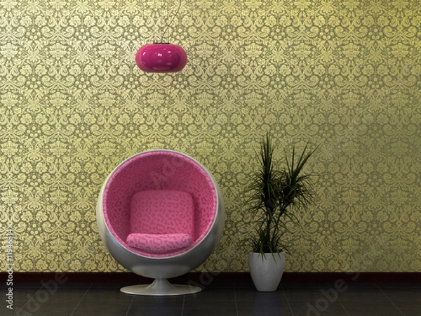 Obraz Sixties retro revival kitsch.