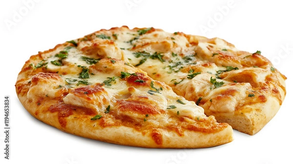 Fototapeta Chicken isolated on a white background