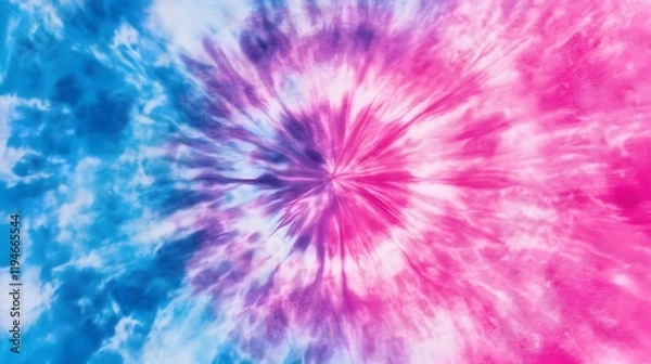 Obraz 40. A gradient tie-dye pattern in pastel pink, blue, and lavender
