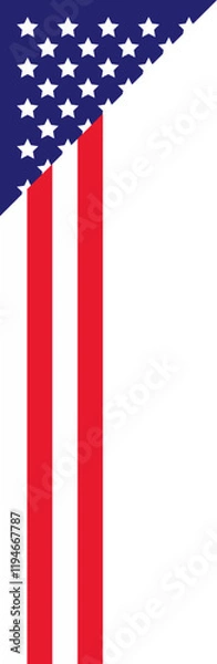 Obraz Border Flag USA 9