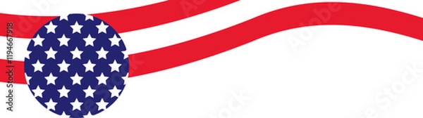 Obraz Border Flag USA 14