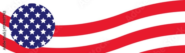 Obraz Border Flag USA 15