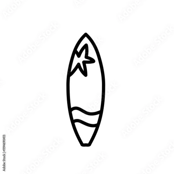 Obraz surfboard icon