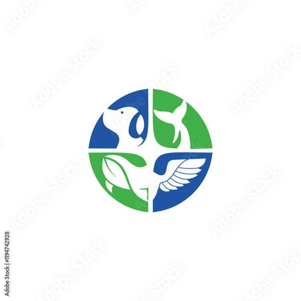 Obraz Animal Rescue Logo 