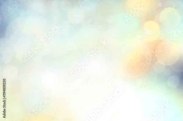 Obraz Blue abstract background blur  with bokeh