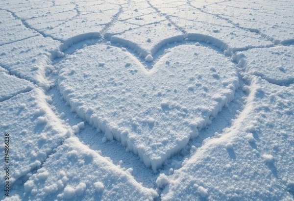 Obraz heart in snow