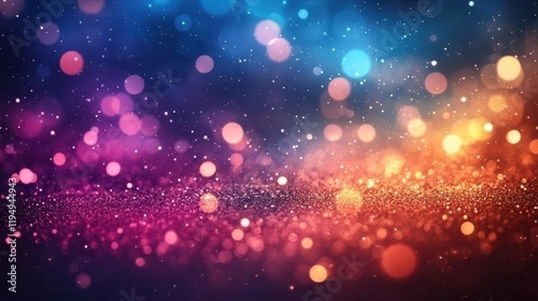 Fototapeta Vibrant blurred background of jewel tones showcases dynamic interplay of colors creating an abstract atmosphere of energy and depth