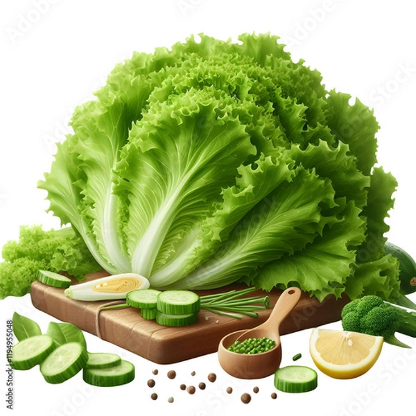 Obraz fresh vegetables on white background