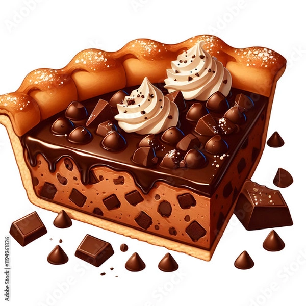 Obraz chocolate cake with nuts