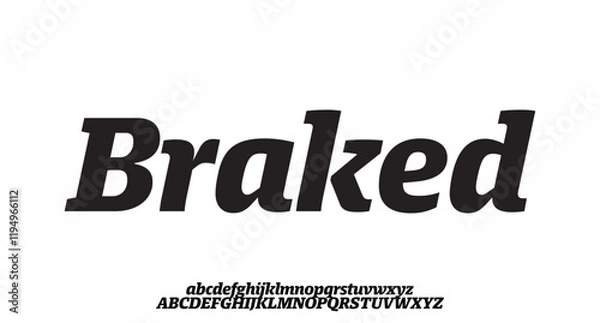 Obraz Modern abstract digital tech font. Logo creative font, type, technology, movie, digital, music, movie. Font and illustration in vector format.
