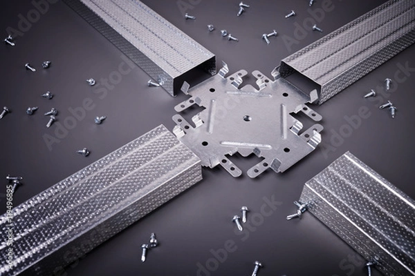 Fototapeta Fastening for sheets of drywall