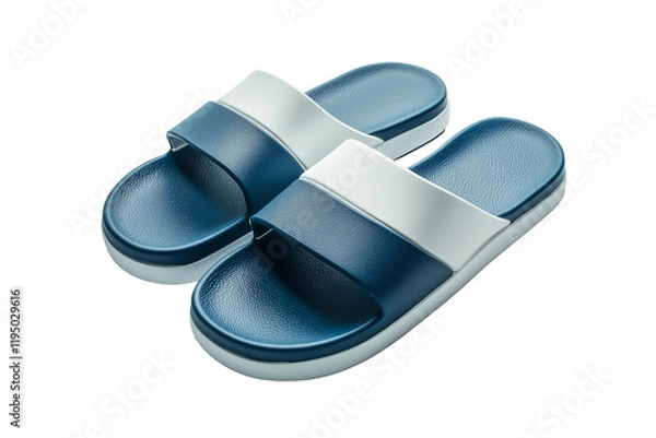 Fototapeta blue flip flops
