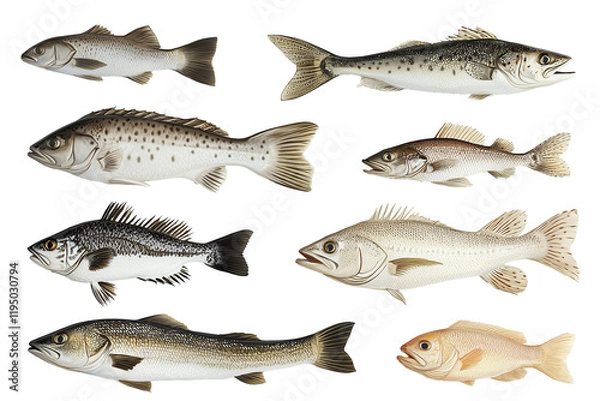 Obraz fish isolated on white