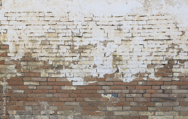 Obraz Red brick wall texture background