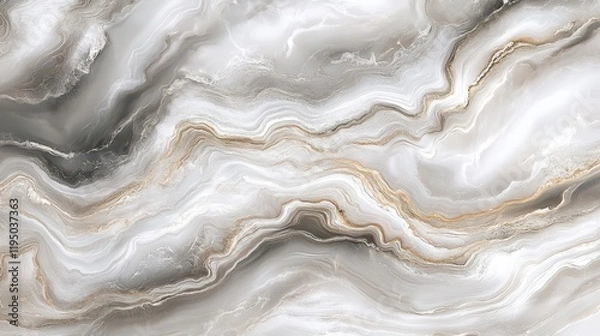 Fototapeta Soft marble pattern features elegant light gray and white swirls perfect for modern interior design aesthetics and enhancing living spaces with a sleek finish