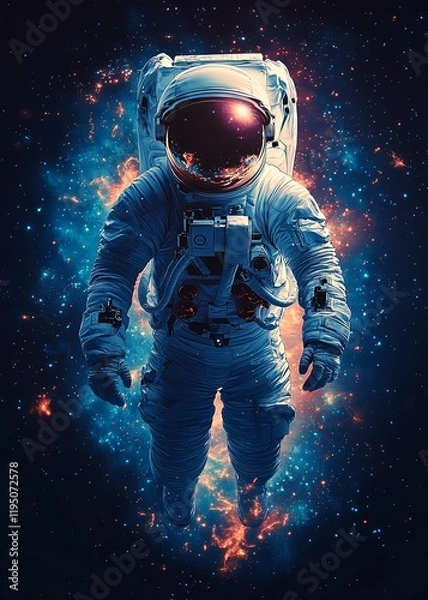 Fototapeta astronaut in space
