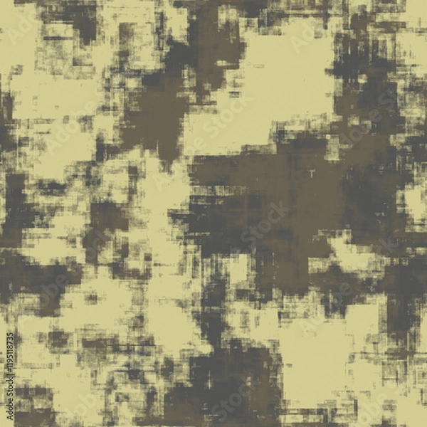 Fototapeta Seamless digital camouflage pattern. Green camouflage for hunting and fishing. Woodland camouflage.