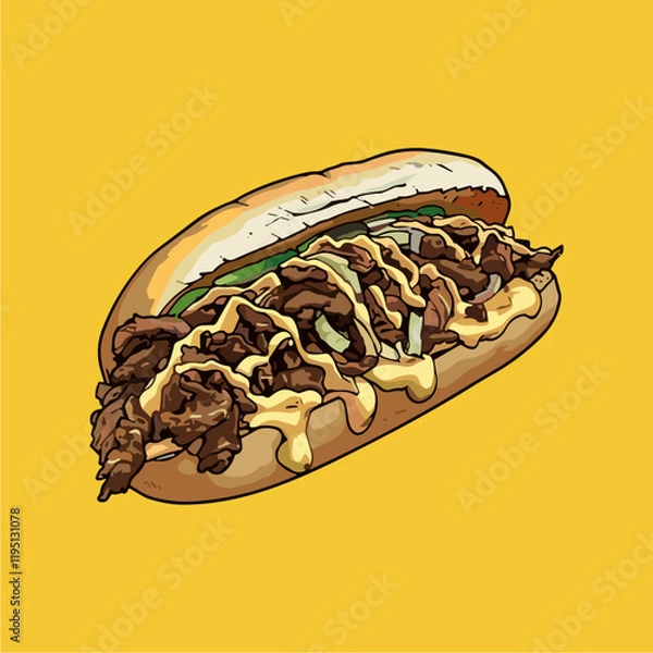 Obraz Cheesesteak Sandwich

