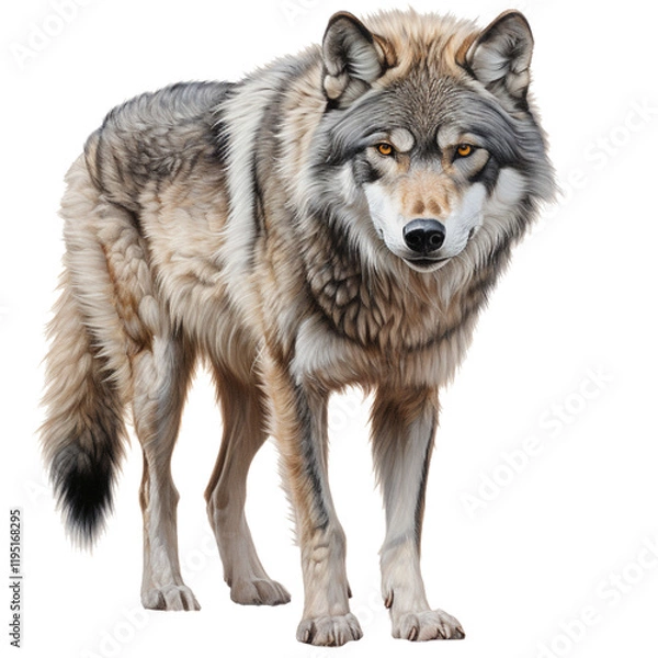 Obraz Wild Wolf Clipart Vector Illustration