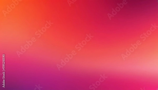 Obraz Grainy gradient background, vibrant red orange magenta pink noise texture retro banner poster design