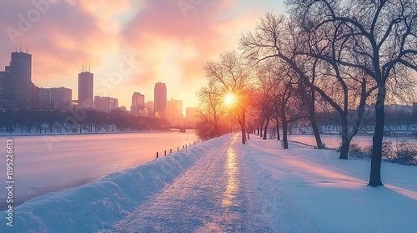 Obraz Winter in Minneapolis 