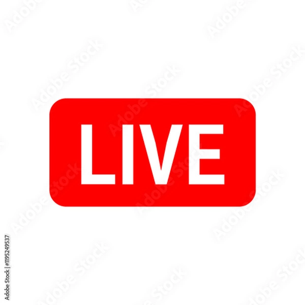 Obraz Live icon on transparent background