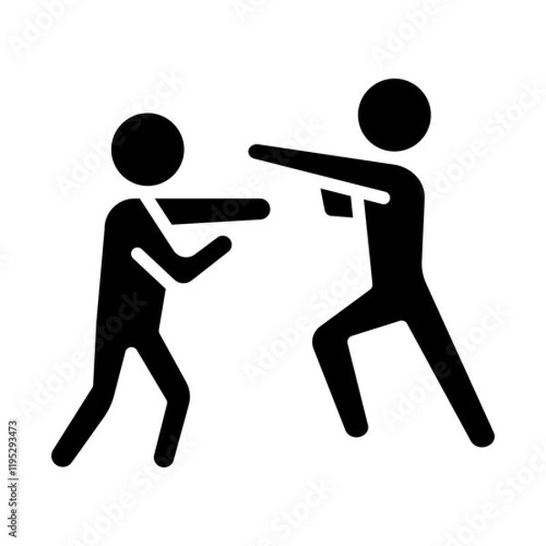 Fototapeta Aggressive icon