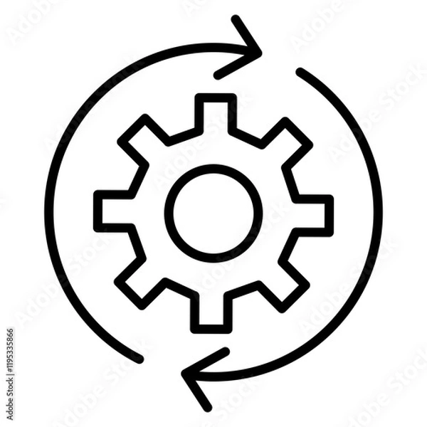 Fototapeta Process Icon