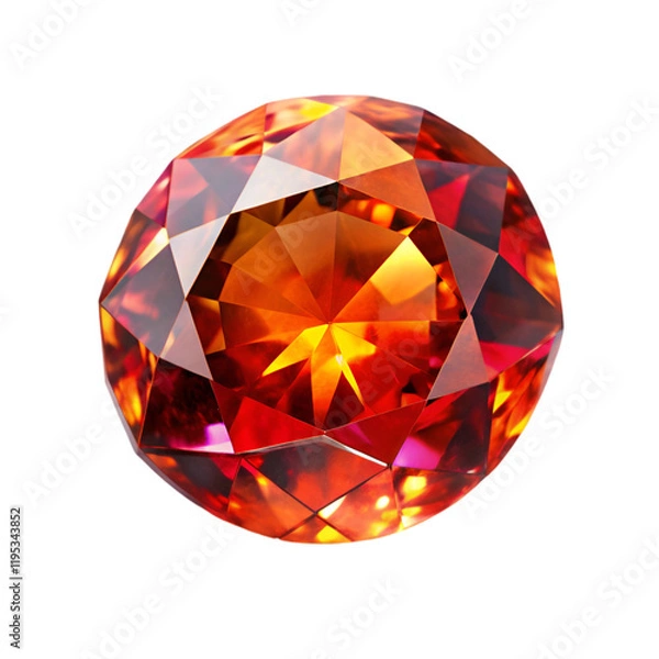 Fototapeta Gem stone isolated on transparent background