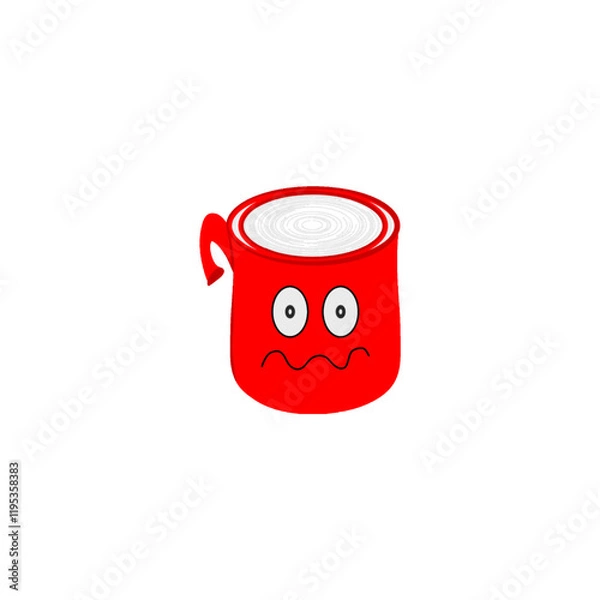 Obraz Mug Confused Emoticon