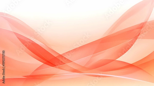 Fototapeta Abstract Orange Wave Background Illustration