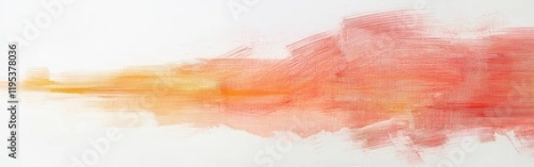 Fototapeta Abstract pencil strokes composition showcasing coral shades and dynamic textures in a vibrant artwork
