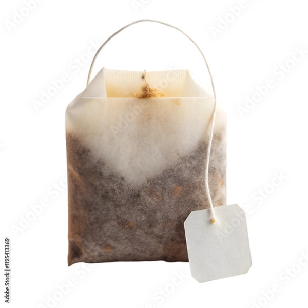 Obraz Tea bag isolated on transparent background