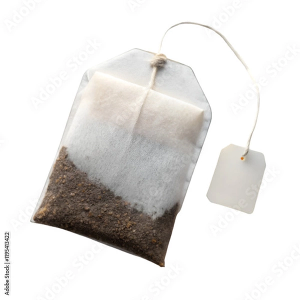 Obraz Tea bag isolated on transparent background