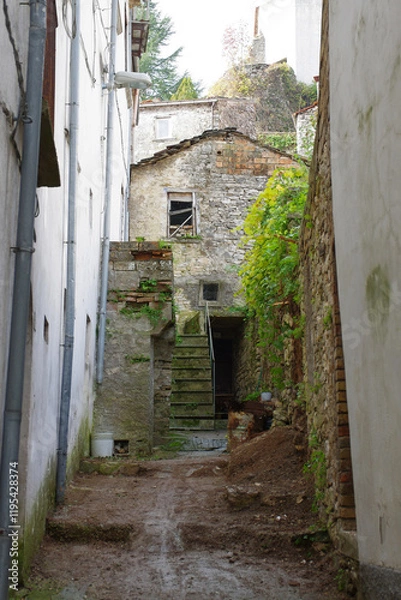Fototapeta View of Carpinone, a small village in the province of Isernia, Molise