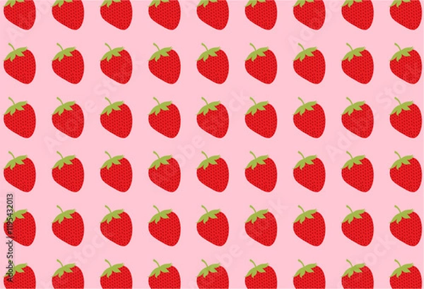 Obraz Strawberry Pattern.eps