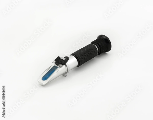 Obraz Isolated refractometer on white background