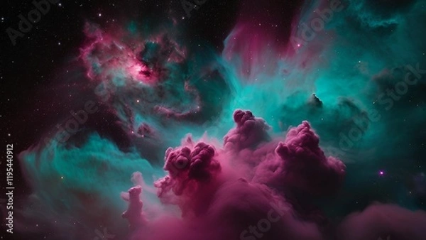 Fototapeta Colorful space galaxy cloud nebula. Stary night cosmos. Universe science astronomy. Supernova background wallpaper