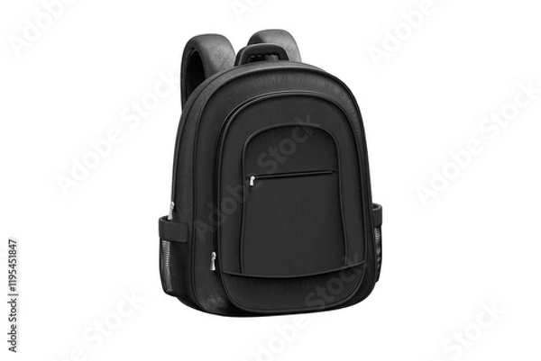 Obraz Black backpack with bottomless details