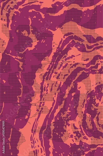 Obraz Abstract black taper shape dimension background